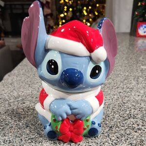 Disney Stitch Christmas Cookie Jar
